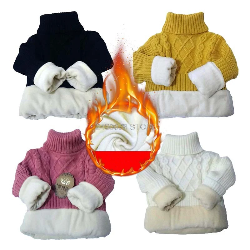 Зимний толстый теплый свитер для мальчиков и девочек, школьный детский свитер, одежда, детский вязаный кардиган, рождественские свитера, верхняя одежда