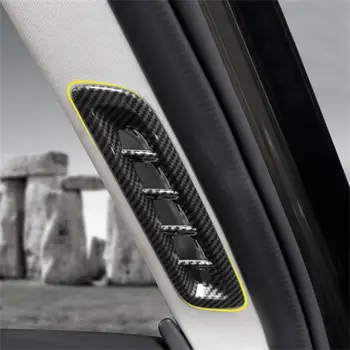 

For Mazda 6 Atenza 2019 2020 Carbon Fiber Color A-Pillar Stereo Speaker Frame Decoration Cover Trim Car Styling Accessories