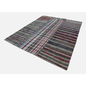 

252x307 Cm Multicolor Handmade Rugs Patchwork Rug-8x10 Ft