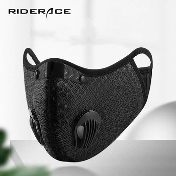 

Anti-Dust Cycling Face Mask Anti-Pollution Filter With Valve PM2.5 Activated Carbon Washable Bicycle Protective MTB Bike Mask