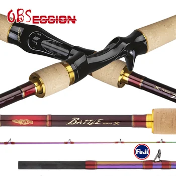 

OBSESSION 2.1m 2.35m Japan Fuji Guide Ring 2 Sections Casting Fishing Rod Catfish Snakehead Freshwater Ultralight Travel Rods