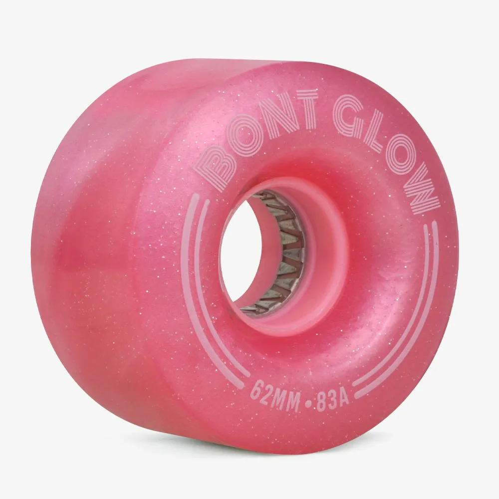 Bont Quad Skate Wheels Glow LED Wheels 83A roller skater wheels 8Pcs street wheels park saktes Luminous Recreational Street roller skating wheels