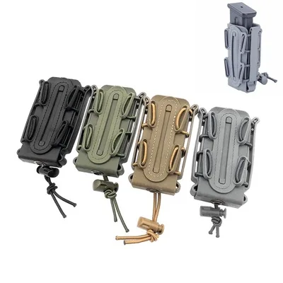 

Elastic Equipment Accessories Hunting Magazine Pouch Outdoor Tactical Mag Clip Large Capacity Vent Hole Box Holder