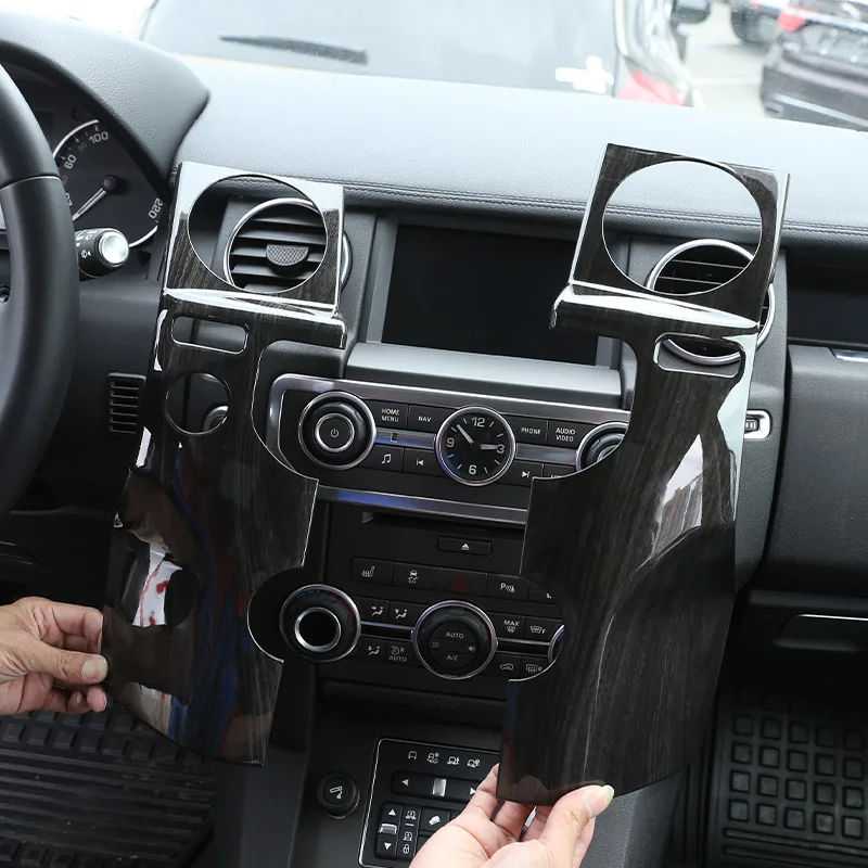 For Land Rover Discovery 4 Lr4 Interior Accessories Abs Dark Wood Grain