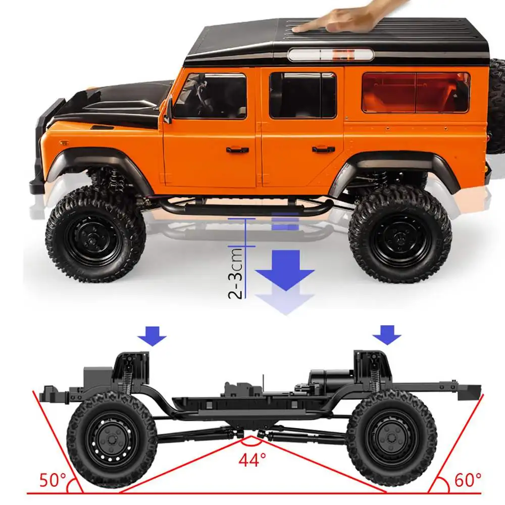 Double E E101-003 / 102-003 1/8 2.4G 4WD 10km/h Fast Speed RC Car D110 Crawler Off-Road Vehicle Models Outdoor Toys