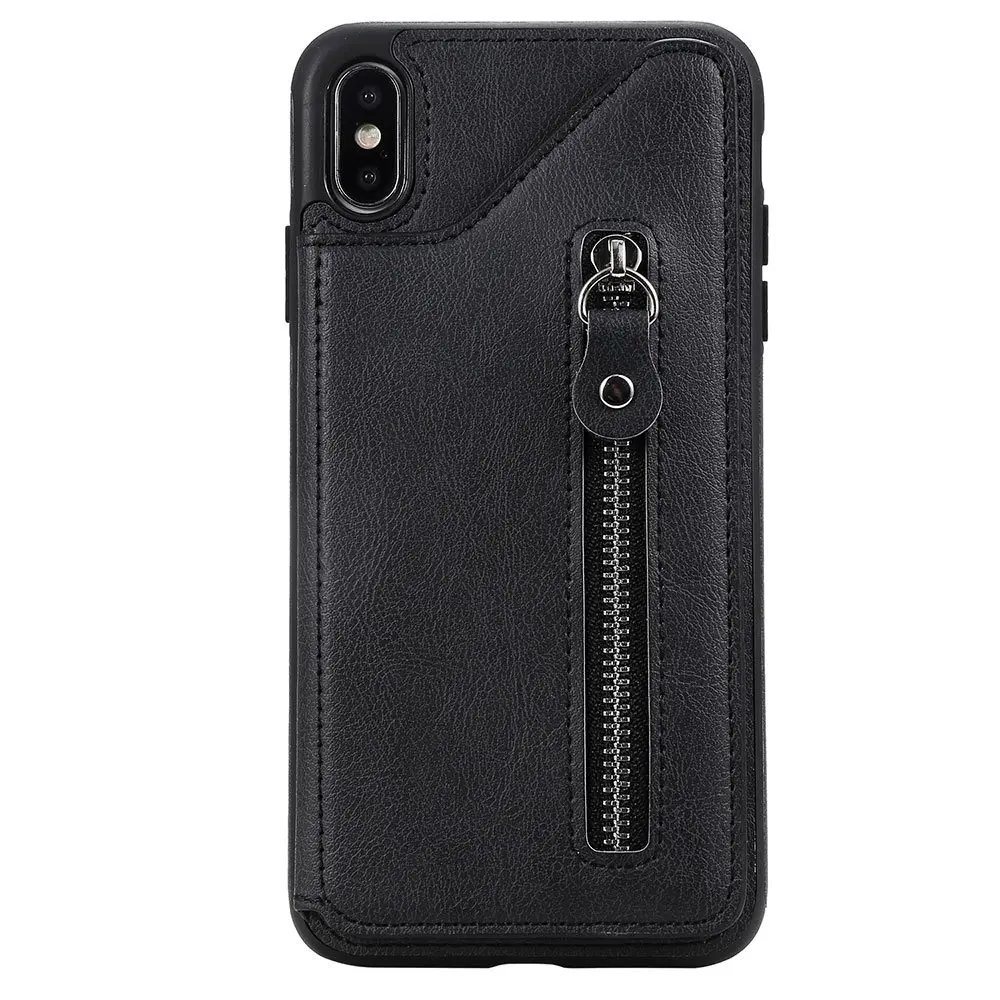 Черный Однотонные флип-Чехлы KISSCASE для iPhone 7 Plus, чехол 6 6s 6plus 6s Plus, мягкий чехол из ТПУ чехол для iPhone 7 8 8Plus XR XS MAX - Цвет: Черный