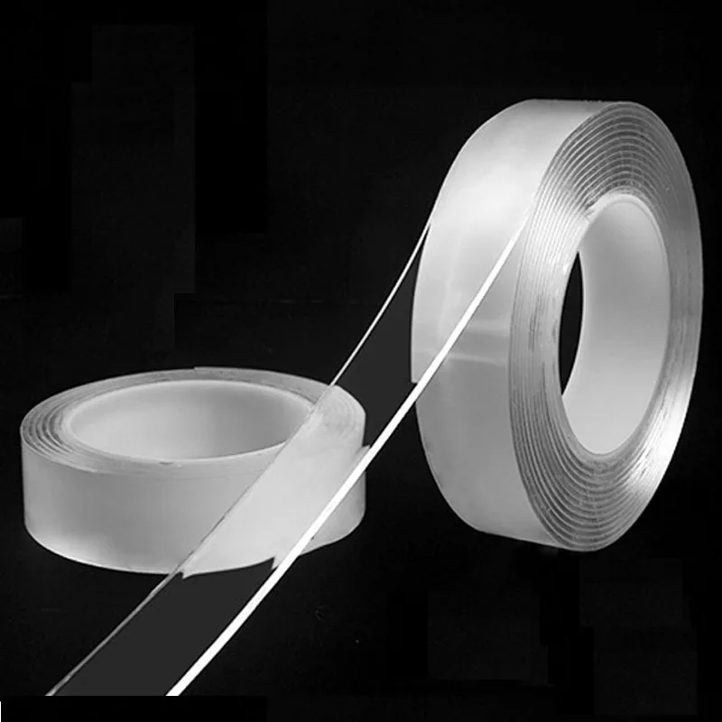NEW Reusable Double Sided Tape Adhesive Multipurpose Nano Adhesive Tape No Trace Washed Glue Loop Disks Tie Bathroom Tapes