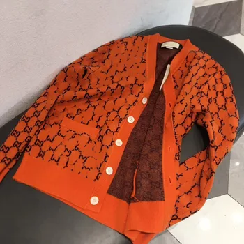

(pre-sale)-SHIP In August Can't Wait Don't Order BOBOMOON 2020 Autumn G Jacquard Orange Cardigan Babys Jackets Baby Girl Coat