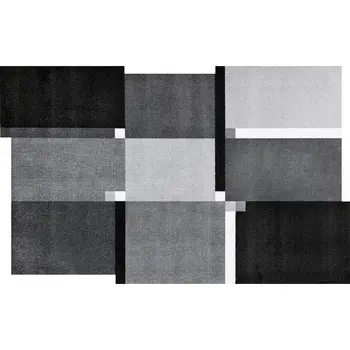 

Wash&Dry Living Squares Black Zerbino, Acrilico, Grau, 110 x 175 x 0.9 cm
