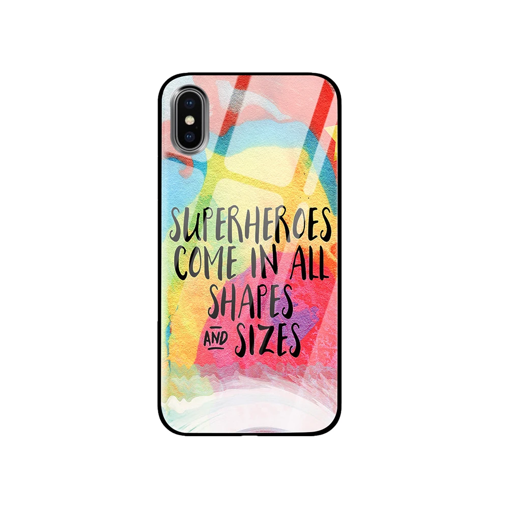 Девушка мощность для iPhone 5 5S 6 6s 7 8 Plus X XS XR 11 Pro макс. закаленное стекло чехлы
