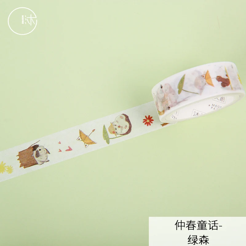 Милый кавайный летний японский маскирующий васи лента декоративная клейкая лента Decora Diy Скрапбукинг наклейка этикетка канцелярские товары - Цвет: M32
