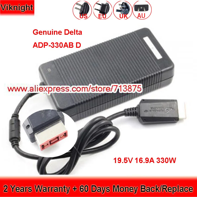 

Genuine Delta ADP-330AB D 19.5V 16.9A AC Adapter for ASUS ROG G703VI-XH78K GL702VI-WB74 GL702VI-BA007T G703VI-GB104T G701VIK