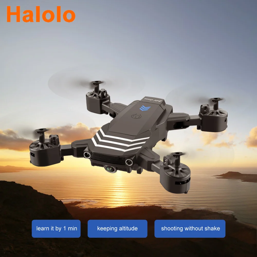 Halolo RC Drone 4K With camera HD Wifi fpv LS11 Fixed height Quadcopter 1800mah Long time Foldable Selfie Drones Gift Toys