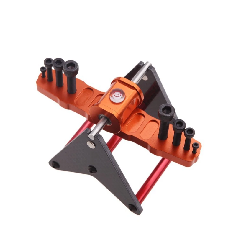 

Blade Propeller Balancer for 250 450 500 600 700 RC Helicopter Multirotor Airplane Orange and black