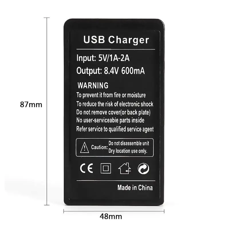 Зарядное устройство для камеры usb зарядная док-станция внешний огнестойкий материал безопасность с Светодиодный индикатор для батареи Canon
