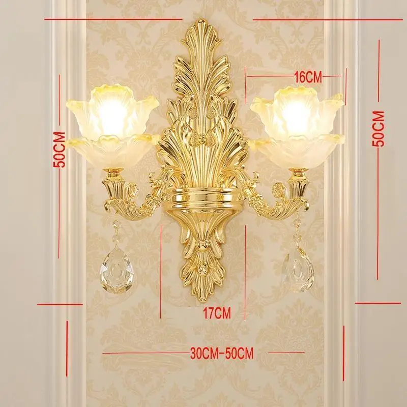 Luminaria аппликация росписи Interieur зеркало Lampara де интерьер Aplique Luz сравнению светильник кристалл для дома стены спальня свет