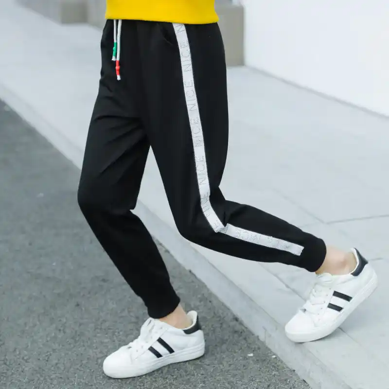 black track pants girls