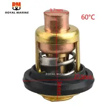 야마하 선외 모터 온도 조절기, 보트 모터, 4 스트로크 F5-F15, 66M-12411-00, 6M-12411-01, 60 도