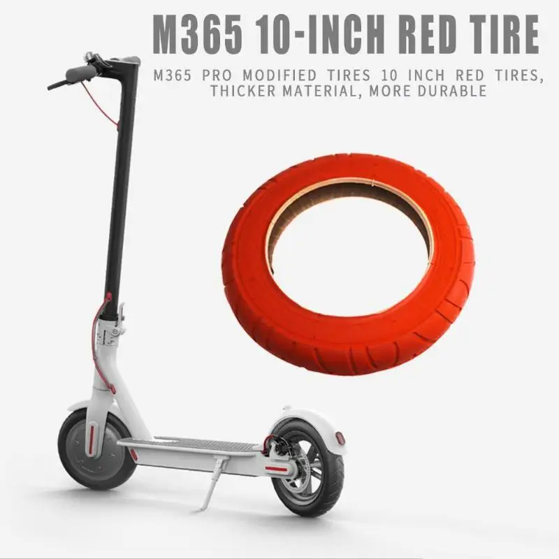 Прочный скутер колеса шины Многофункциональный M365 Pro 10 дюймов электрический скутер красный внешний шина модификация скутер колеса шины