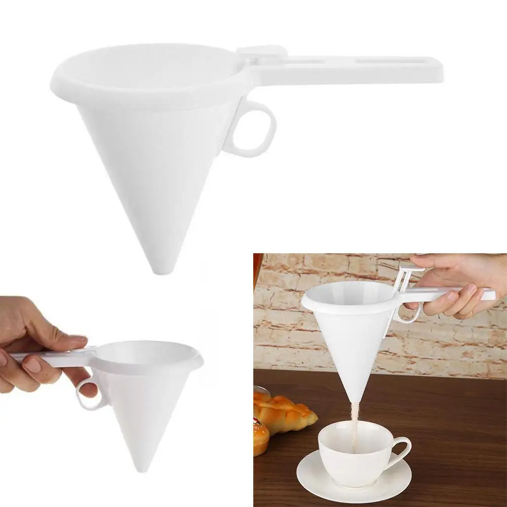 

1pcs Home Baking Separatory Funnel Hand-Held Pastry Cream Mold Cookie Batter Hot Dispenser Tools Baking Cupcake N2P9