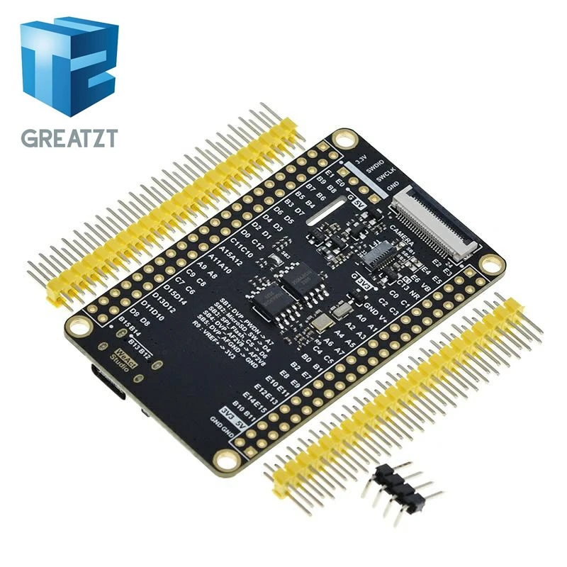 Greatzt stm32h7 placa de núcleo placa de desenvolvimento stm32h750vbt6 compatível com placa de sistema mínimo openmv