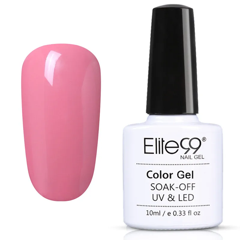 Elite99 Alcoholic Removal One Step Gel 10ml One Step UV Gel Varnish 3 in 1 Nail Polish LED Soak off Hybrid Long Last Gel Lacquer - Цвет: 0001
