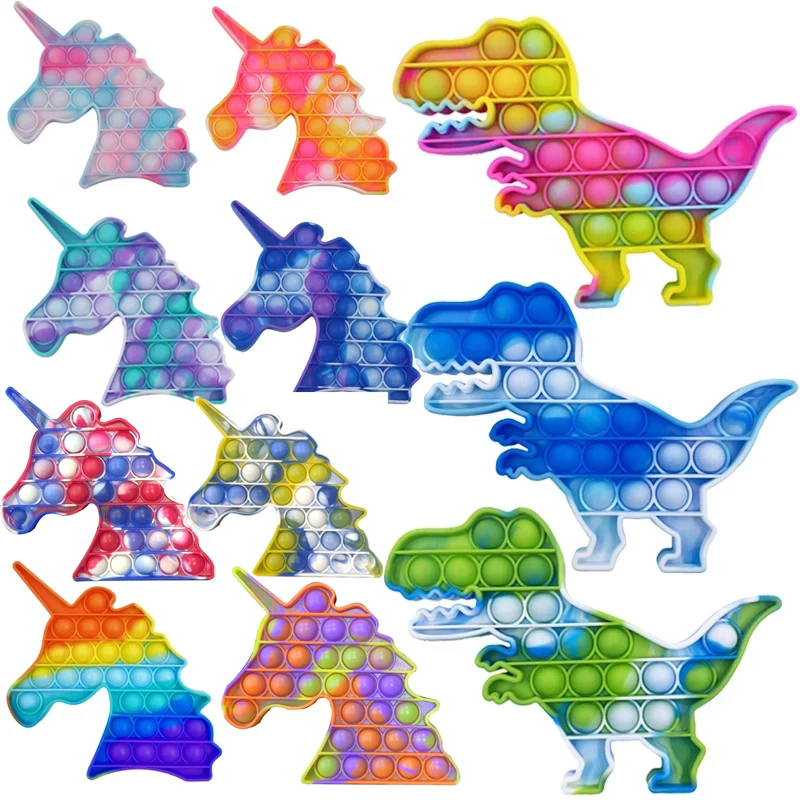 Unicornio MSXF caliente Push de Fidget Juguetes | Juguetes Fidget | Fidget juguetes para adultos de alivio de estrés juguetes antiestrés MSXF Squishy Anti-estrés regalo juguete antiestrés