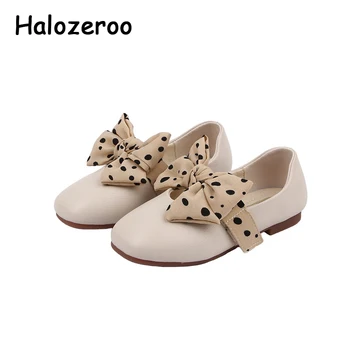 

Spring Kids Bow Princess Shoes Baby Girls Sweet Leather Flats Children Soft Brand Shoes Toddler Black Dress Shoes Mary Jane 2020