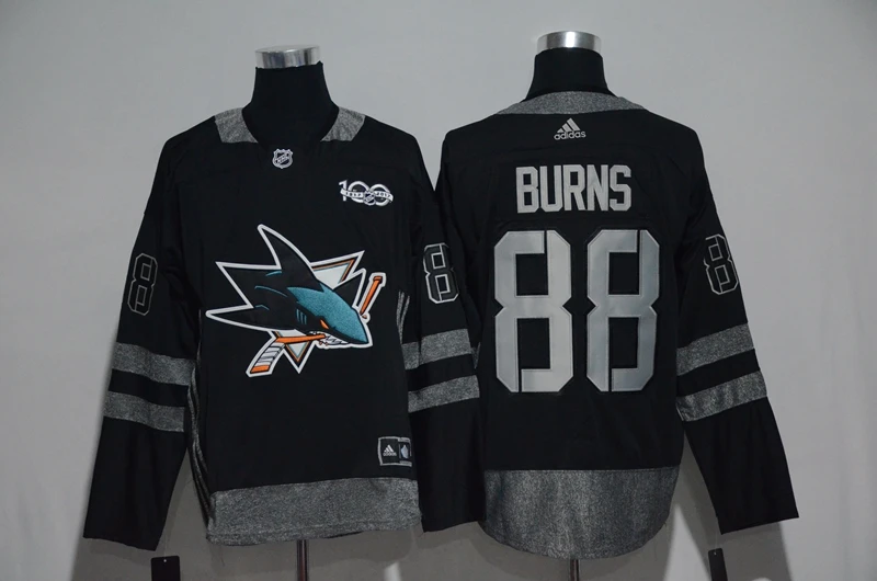 Free shipping San Jose Mens adults 88 Brent Burns 19 Joe Thornton Jersey