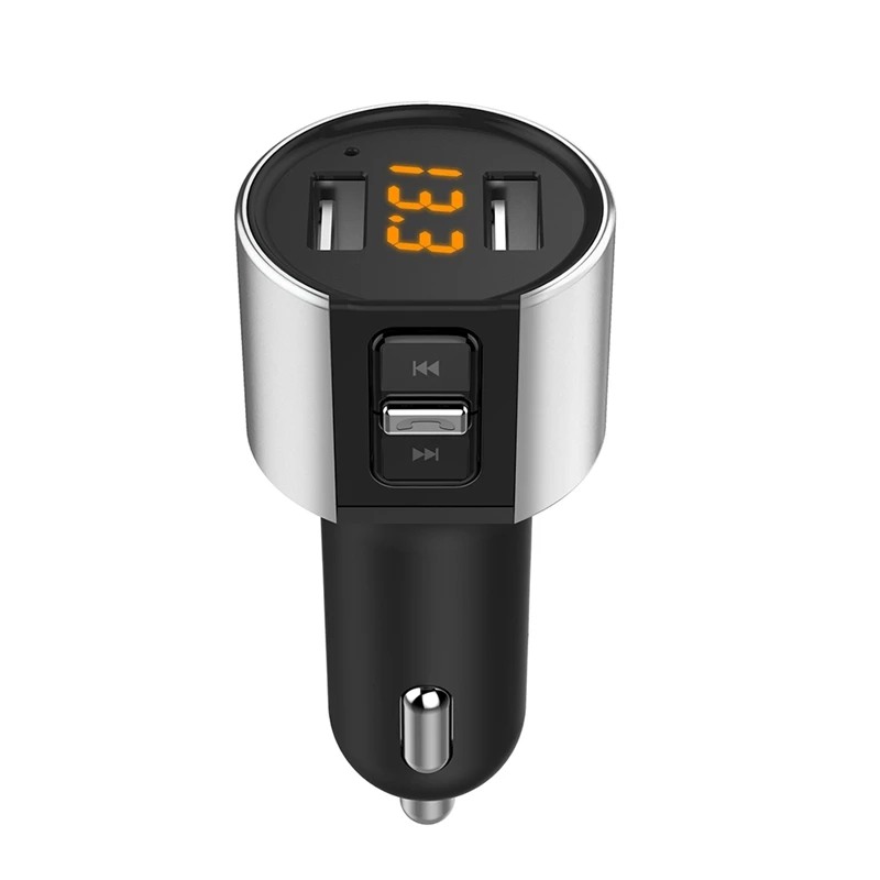 Handsfree автомобильный Bluetooth Mp3 плеер fm-передатчик модулятор двойной USB Автомобильное зарядное устройство беспроводной аудио приемник черный Высокое качество