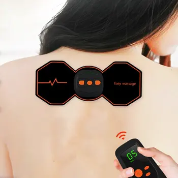 

Portable Smart Massager Sticker Back Waist Legs Neck Massage Sticker Remote Control Smart Physiotherapy Cervical Spine Massage