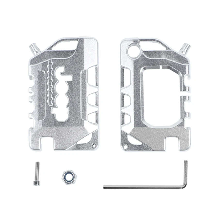 HYZHAUTO Aluminium Alloy Key Case For Jeep Wrangler JL 2018 2019 Automobile Door Keys Protection Shell Car Styling