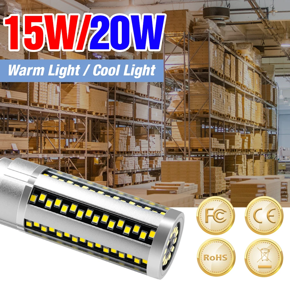 

CanLing E27 Bombillas LED Corn Lamp Bulb 15W 20W Candle Light LED No Flicker Bulbs 240V Chandelier LED Indoor Workshop Ampoule