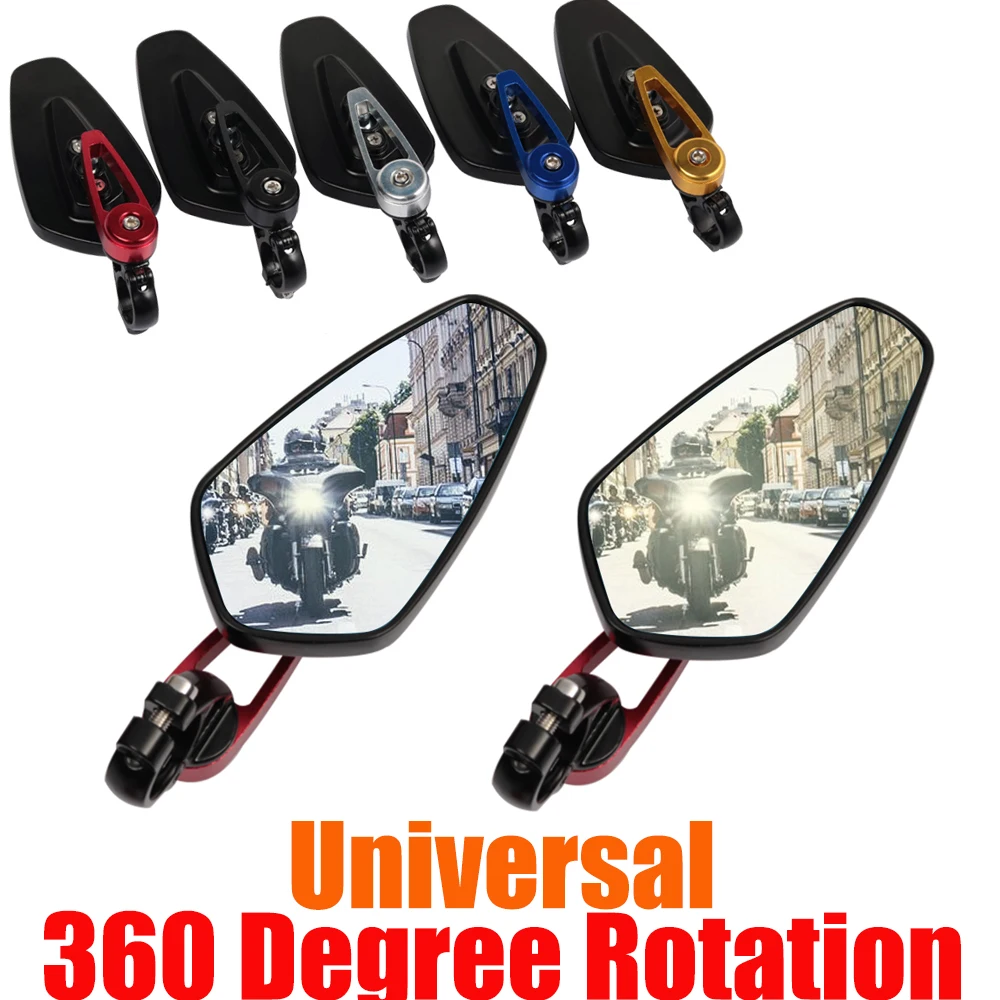 Motorcycle Rear View Mirror Side Mirrors Bar End Rearview Mirror For
