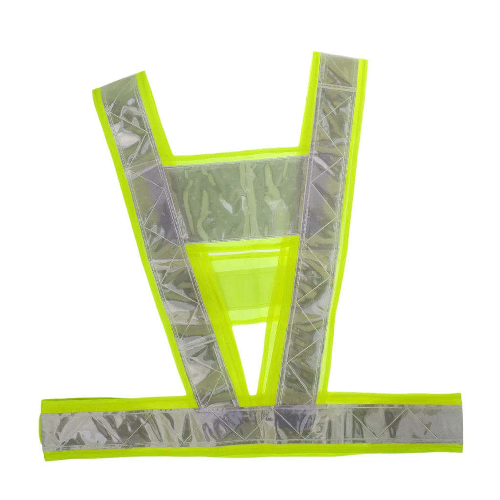 Lightweight Adult High Visibility Safety Vest Belt Security Vest Belt with Reflective Stripes for Working Runing Traffic Use