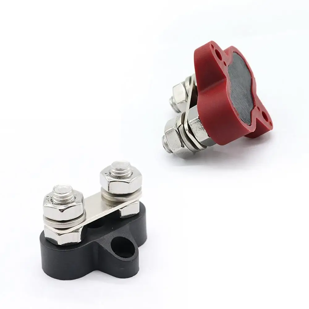

Red And Black Universal Ship Car RV Universal 48V DC Double Terminal Stud With Connecting Rod Car Accessories