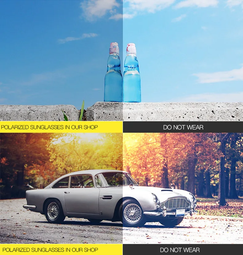 Mirror Square Sunglasses Side View