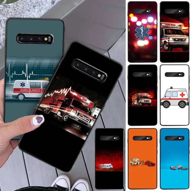 Ambulance Phone Case Coque Fundas Etui For Samsung Galaxy A10 A20 A30S A40 A50 A51 A70 A71 Note 8 9 10 Cases Cover | Мобильные