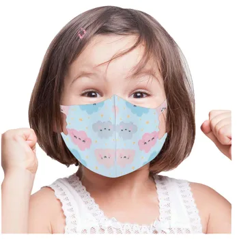 

10PC Child Kids Reuseable Masks Mouth Cover FaceMasks Face Mask Washable mascarilla Protective Mouth-muffle Cloth mondmaskers