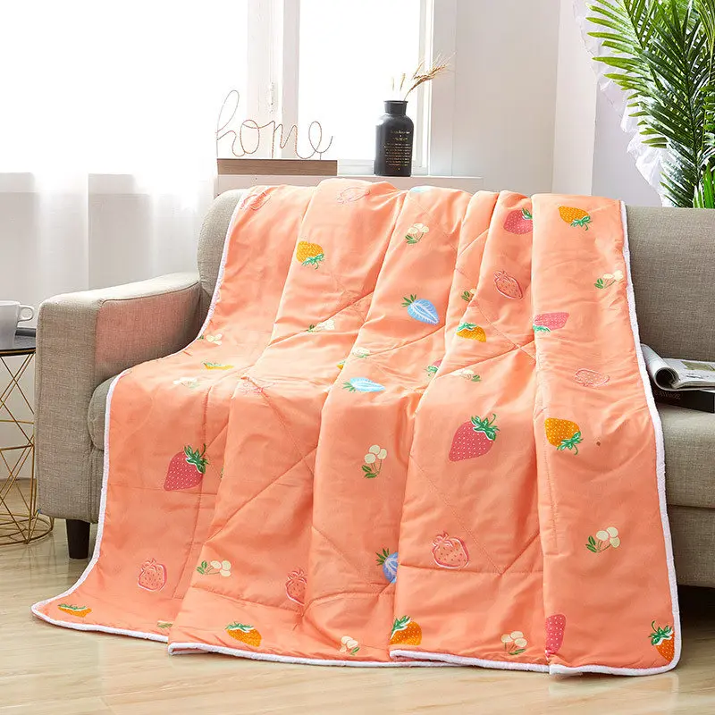 Хлопок кондиционер летнее одеяло моющиеся дышащие постельные принадлежности Одеяла для взрослых детские покрывала на кровать Лето Air Comfoter - Цвет: 8
