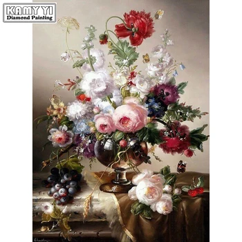 

Full Square Diamond 5D DIY Diamond Painting Mosaic Painting Decor Cross Stitch Rhinestone Kinds of Flowers\" Embroidery \"all