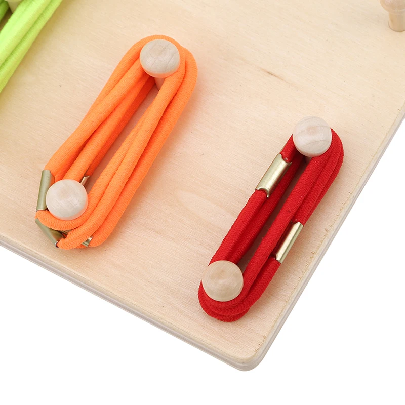 DIY мультфильм Деревянные Монтессори образование кнопка доска игрушки резьбовые бисером строительные блоки для детей ручной работы игрушки Детский подарок