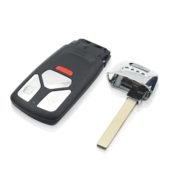 Chiave telecomando per Audi Q7 SQ7 A4L A5 S5 TT A4 A5 S4 S5 2016 2017 2018 uncut Chiave Della Copertura Della Cassa FOB 3 1 Bottoni - KEYYOU Cassa Chiave Dell automobile Borsette Per Audi Q7 SQ7 A4L A5 S5 TT A4