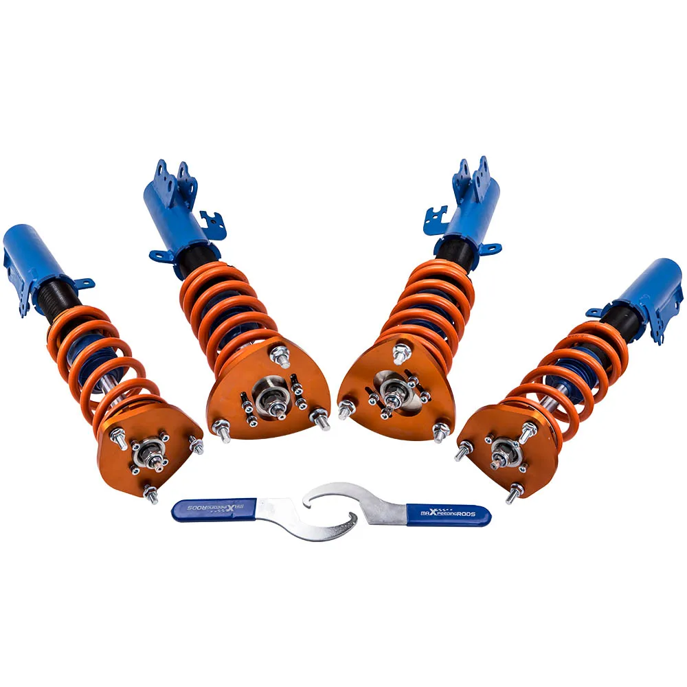 

2x front +2x rear Absorber Struts 24 Ways Adjustable Damper Force Coilover Suspension For Toyota Camry L/LE/XLE (XV50) 2012-2017