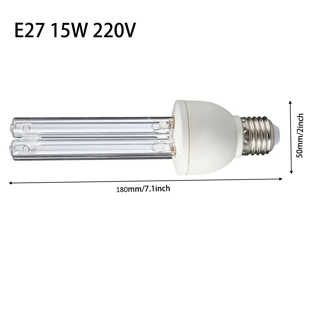 Lâmpada de Ozônio Base para Desinfectar Quartzo Esterilização Germicida Lâmpada Luz Ultravioleta E27 Bacteriana Uvc Cfl 8 ozônio lâmpada luz ultravioleta e27 base para