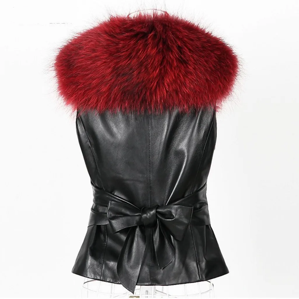 Manteau femme hiver зимнее пальто для женщин размера плюс без рукавов меховой воротник жилет из искусственного меха Пальто Куртка Верхняя одежда fourrure