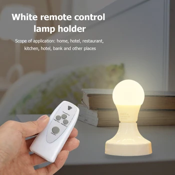 

Sensor Switch Light Holder Socket Rotary E27 LED Light Base Extension Socket Wireless Remote Control Lamp Holder