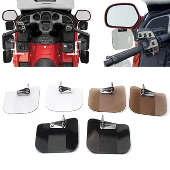 

3colors Motorcycle ABS Rear View Mirror Air Wing Deflector Windshield Mirror Mount For Honda Gold Wing GL1800 01-16 F6B 13-16