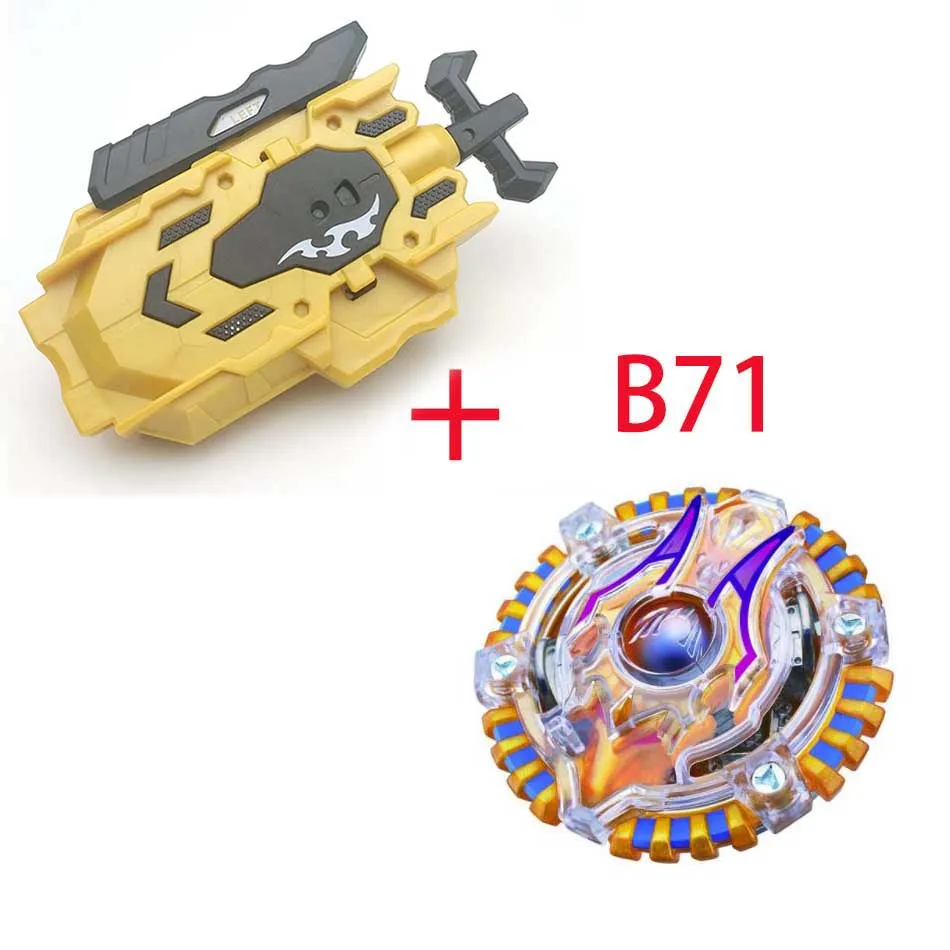 Beyblade Burst B129 CHO-Z VALKYRIE. Z. Ev с левым и правым двухсторонним пусковым устройством, металлический бустер, топ стартер, гироскоп, спиннинговая игрушка для боя - Цвет: B71