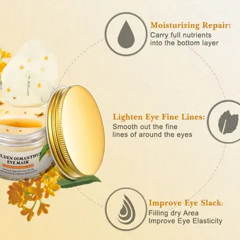 ARTISCARE Gold Osmanthus Collagen Eye Patches Wrinkle Gel Sleep Eye Mask Remove Dark Circles Eye Bag Moisturizing Skin Care 2